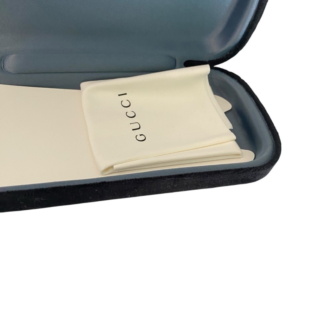 Gucci Squoval Square Rectangle Havana Transparent Optical Unisex Frame New - Picture 6 of 8